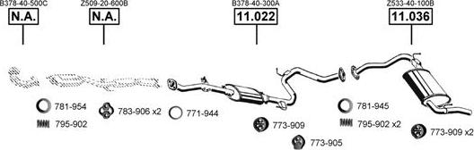 Asmet MA111450 - Система випуску ОГ autocars.com.ua