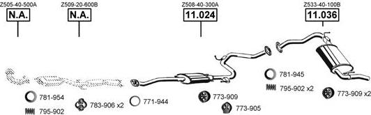 Asmet MA111460 - Система випуску ОГ autocars.com.ua