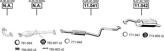 Asmet MA111660 - Система випуску ОГ autocars.com.ua