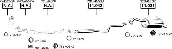 Asmet MA111675 - Система випуску ОГ autocars.com.ua