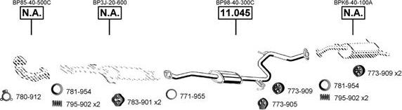 Asmet MA111845 - Система випуску ОГ autocars.com.ua