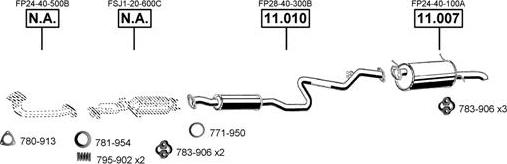 Asmet MA111950 - Система випуску ОГ autocars.com.ua