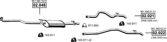 Asmet ME012290 - Система випуску ОГ autocars.com.ua