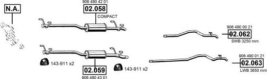 Asmet ME012310 - Система випуску ОГ autocars.com.ua