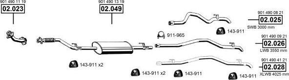 Asmet ME012420 - Система випуску ОГ autocars.com.ua