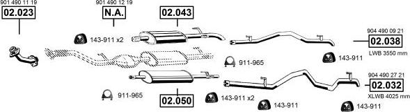 Asmet ME012481 - Система випуску ОГ autocars.com.ua