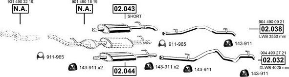 Asmet ME012490 - Система випуску ОГ autocars.com.ua