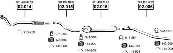 Asmet ME013000 - Система випуску ОГ autocars.com.ua