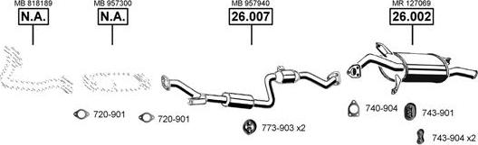 Asmet MI260200 - Система випуску ОГ autocars.com.ua