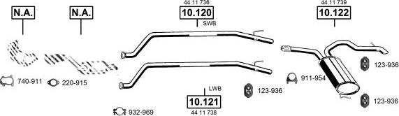 Asmet OP055640 - Система випуску ОГ autocars.com.ua