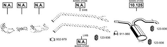 Asmet NI141310 - Система випуску ОГ autocars.com.ua