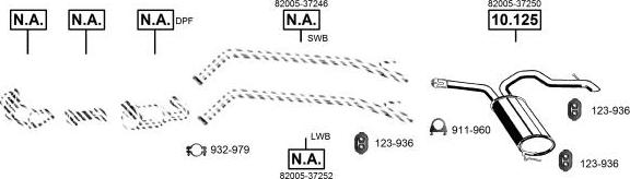 Asmet NI141312 - Система випуску ОГ autocars.com.ua
