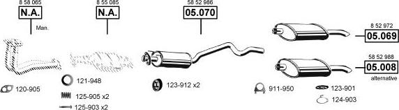 Asmet OP050560 - Система випуску ОГ autocars.com.ua