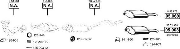 Asmet OP050565 - Система випуску ОГ autocars.com.ua
