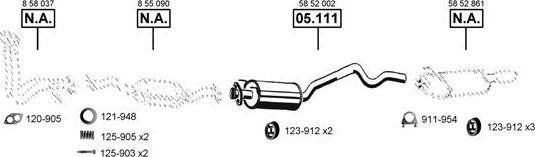 Asmet OP050630 - Система випуску ОГ autocars.com.ua