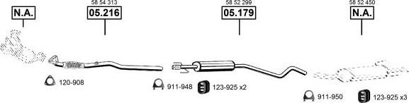 Asmet OP051110 - Система випуску ОГ autocars.com.ua