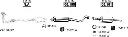 Asmet OP051320 - Система випуску ОГ autocars.com.ua