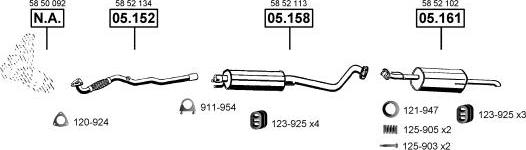 Asmet OP051330 - Система випуску ОГ autocars.com.ua