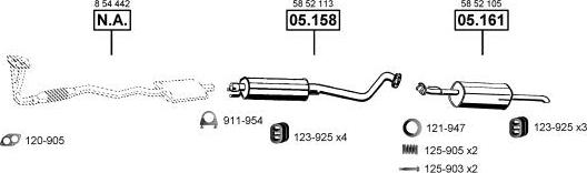 Asmet OP051340 - Система випуску ОГ autocars.com.ua