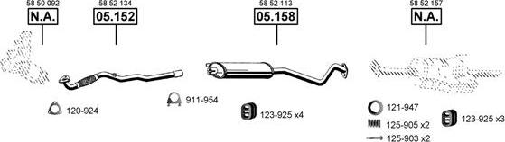 Asmet OP051400 - Система випуску ОГ autocars.com.ua