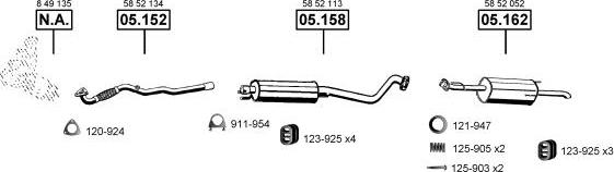 Asmet OP051475 - Система випуску ОГ autocars.com.ua