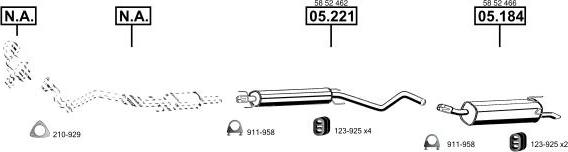 Asmet OP051594 - Система випуску ОГ autocars.com.ua