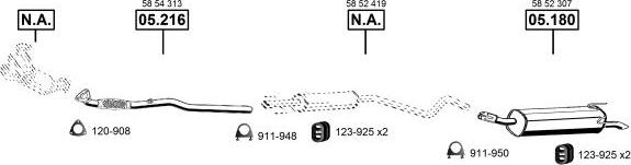 Asmet OP051648 - Система випуску ОГ autocars.com.ua