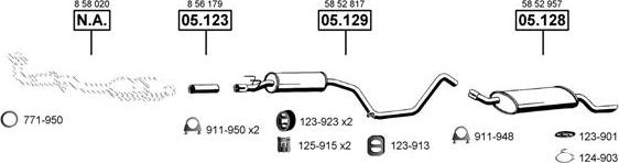 Asmet OP052435 - Система випуску ОГ autocars.com.ua