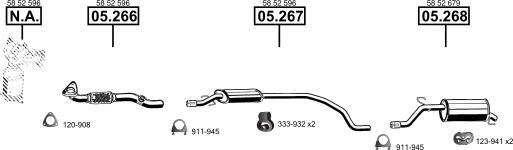 Asmet OP052600 - Система випуску ОГ autocars.com.ua