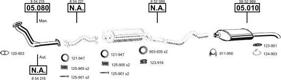 Asmet OP053535 - Система випуску ОГ autocars.com.ua