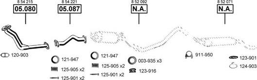 Asmet OP053740 - Система випуску ОГ autocars.com.ua