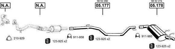 Asmet OP054770 - Система выпуска ОГ avtokuzovplus.com.ua