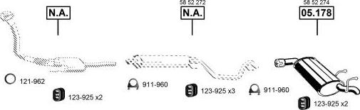 Asmet OP054777 - Система випуску ОГ autocars.com.ua