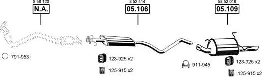 Asmet OP055280 - Система випуску ОГ autocars.com.ua