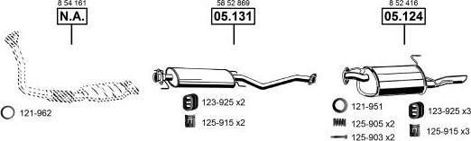 Asmet OP055290 - Система випуску ОГ autocars.com.ua