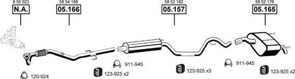 Asmet OP055380 - Система випуску ОГ autocars.com.ua