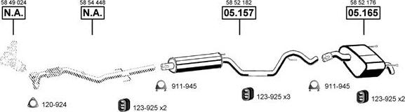 Asmet OP055385 - Система випуску ОГ autocars.com.ua