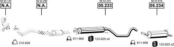 Asmet OP055850 - Система випуску ОГ autocars.com.ua