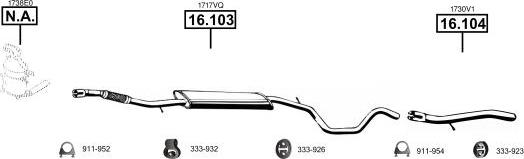 Asmet PE080275 - Система випуску ОГ autocars.com.ua