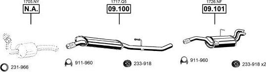 Asmet PE080370 - Система випуску ОГ autocars.com.ua