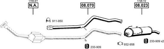 Asmet PE081590 - Система выпуска ОГ avtokuzovplus.com.ua