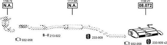 Asmet PE081757 - Система випуску ОГ autocars.com.ua