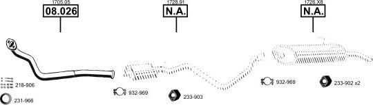 Asmet PE083250 - Система випуску ОГ autocars.com.ua
