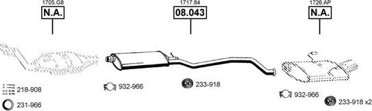 Asmet PE083600 - Система випуску ОГ autocars.com.ua