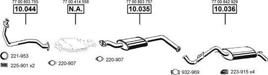 Asmet RE100265 - Система випуску ОГ autocars.com.ua