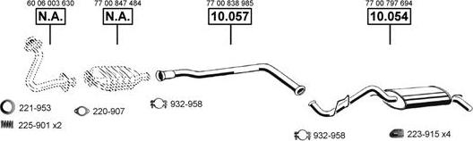 Asmet RE100240 - Система випуску ОГ autocars.com.ua