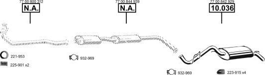 Asmet RE100260 - Система випуску ОГ autocars.com.ua