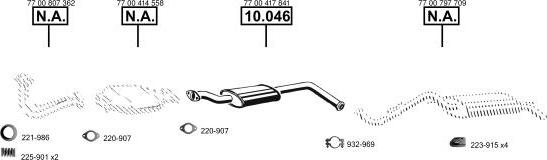 Asmet RE100290 - Система випуску ОГ autocars.com.ua