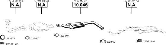 Asmet RE100295 - Система випуску ОГ autocars.com.ua