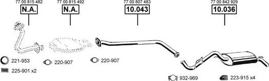 Asmet RE100325 - Система випуску ОГ autocars.com.ua